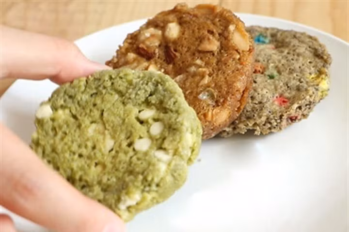 3 vị bánh quy làm trong 1 phút bằng lò vi sóng