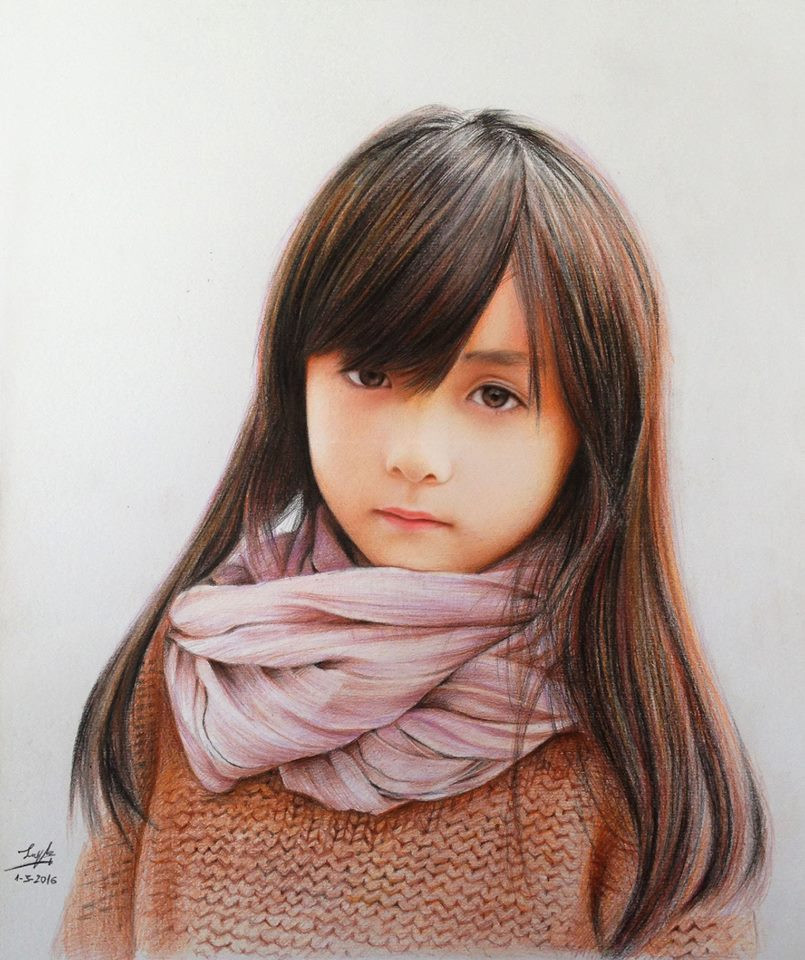 Về bí kíp tạo nên các tác phẩm đẹp và có hồn, 9X nói: "Mình tập trung dựng hình và đầu tư vào đôi mắt, cái miệng. Những vị trí huyết mạch trên gương mặt thường là điểm nhấn cho bức vẽ, chỉ cần thay đổi một nét là toàn bộ sắc thái của tranh cũng biến đổi theo".