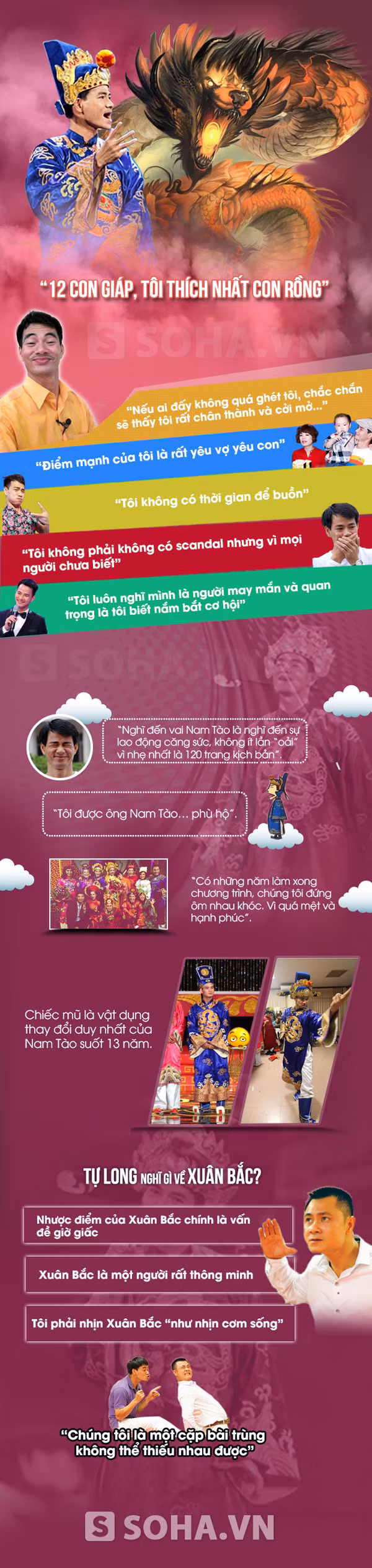 Infographic Tật xấu và những bí mật của Nam Tào Xuân Bắc