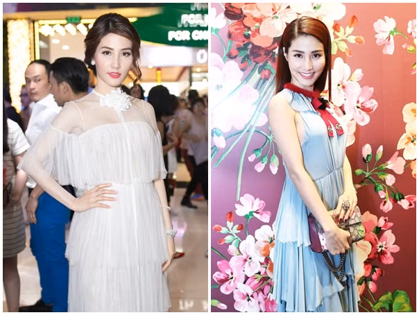 Tại các sự kiện giải trí, nữ diễn viên 26 tuổi ứng dụng hiệu quả trào lưu váy xếp tầng đang thịnh hành trong giới thời trang Việt. Ảnh: Rocky