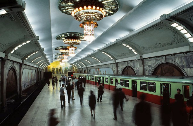 Nhà ga tàu điện ngầm tại thủ đô Bình Nhưỡng. Ảnh: Getty Triều Tiên bắt tay vào phát triển du lịch