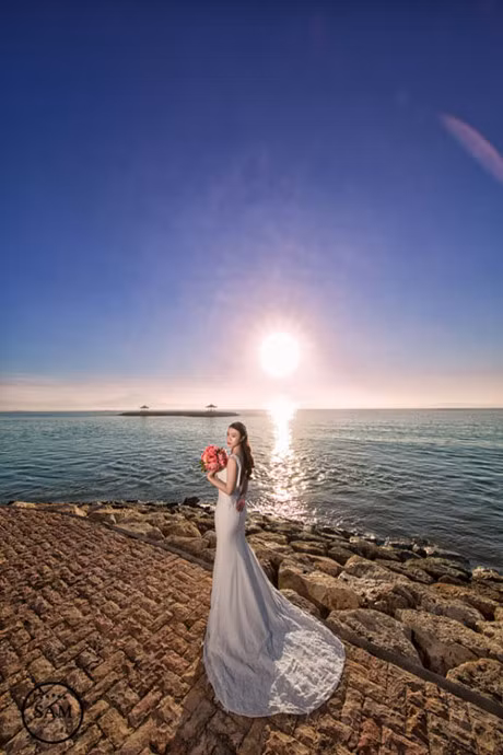 Chu re 9x dap ong heo dua co dau di chup anh cuoi tai Bali - Anh 14