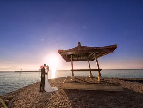 Chu re 9x dap ong heo dua co dau di chup anh cuoi tai Bali - Anh 10