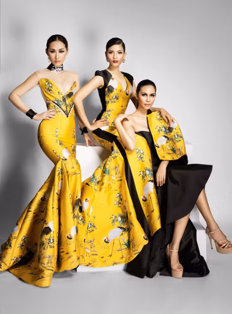 Truong Thi May dep noi bat khi do sac cung Hoa hau Trai dat 2015 Angelia Ong - Anh 3