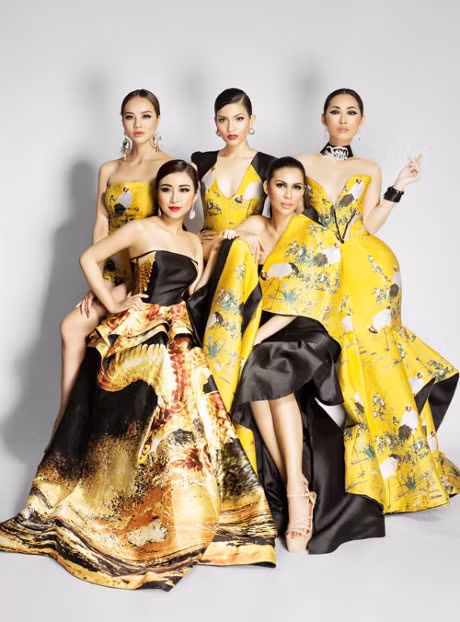 Truong Thi May dep noi bat khi do sac cung Hoa hau Trai dat 2015 Angelia Ong - Anh 2