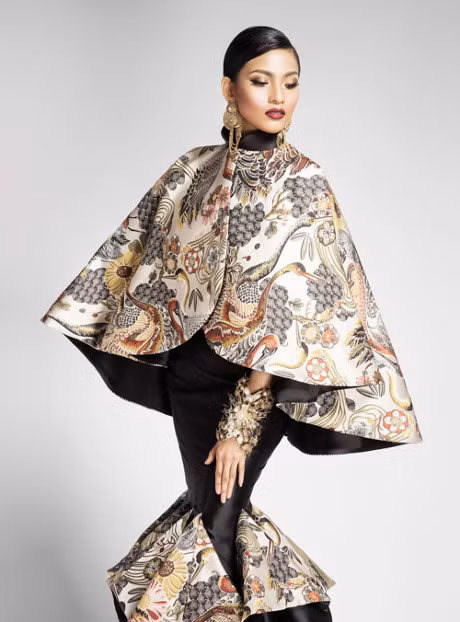 Truong Thi May dep noi bat khi do sac cung Hoa hau Trai dat 2015 Angelia Ong - Anh 9