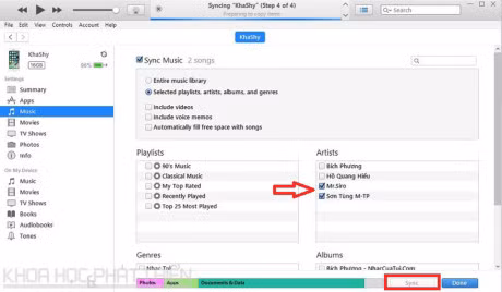 Huong dan copy nhac tu may tinh vao iPhone, iPad, iPod - Anh 5