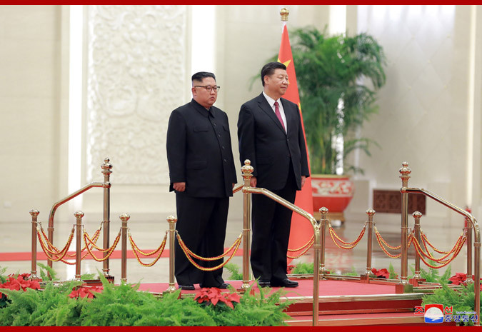 Trung Quốc đón Lãnh đạo Triều Tiên với nghi thức trọng thể Trung Quốc đón Lãnh đạo Triều Tiên với nghi thức trọng thể