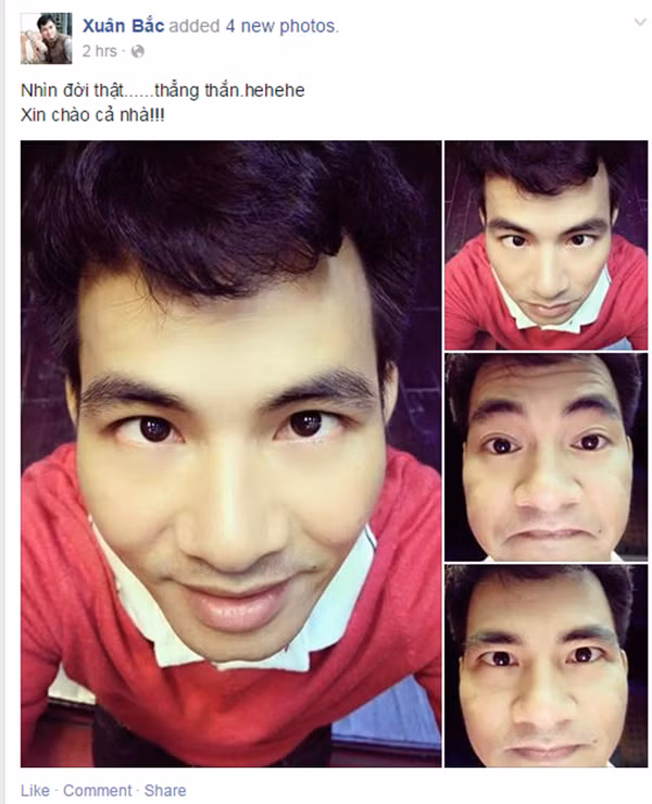 "Cả ngố" Xuân Bắc "mắt lác" khiến fan giật mình