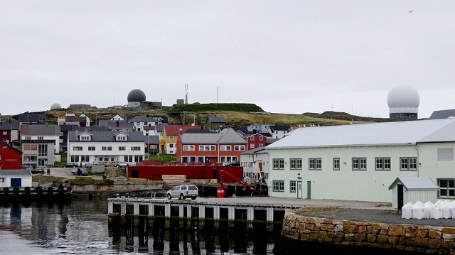 Các trạm Globus-2 radar ở Vardo, phía bắc Norway.