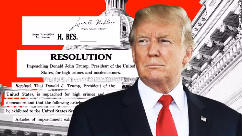 Ông Trump là TT thứ 3 trong lịch sử nước Mỹ bị luận tội.