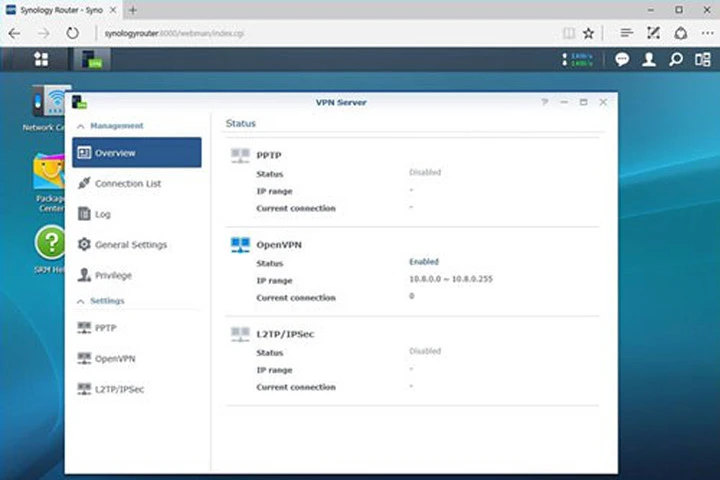 Các router không dây như Synology có tích hợp VPN.