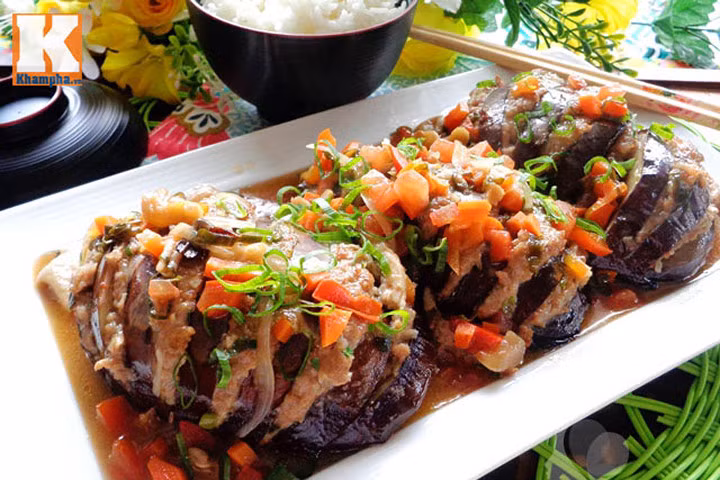 Cà tím nhồi thịt ngon cơm ngày mát trời