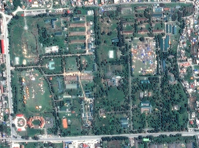 Nepal trước và sau động đất qua ảnh vệ tinh