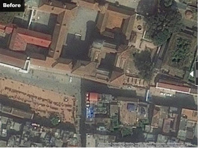 Nepal trước và sau động đất qua ảnh vệ tinh