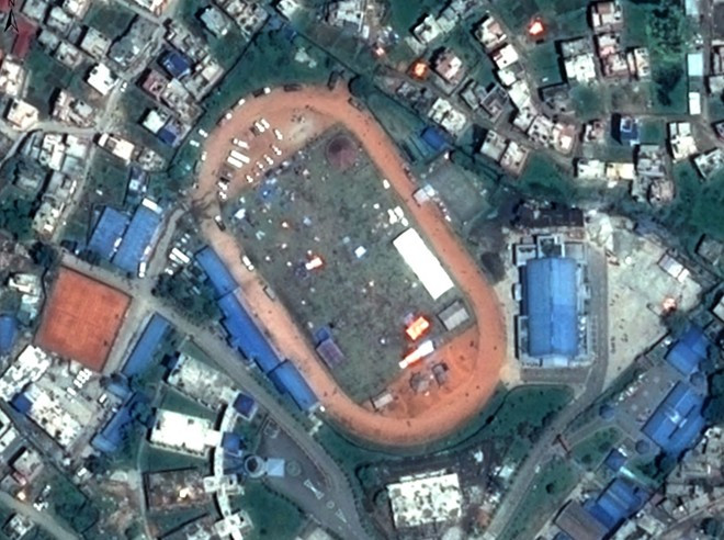 Nepal trước và sau động đất qua ảnh vệ tinh