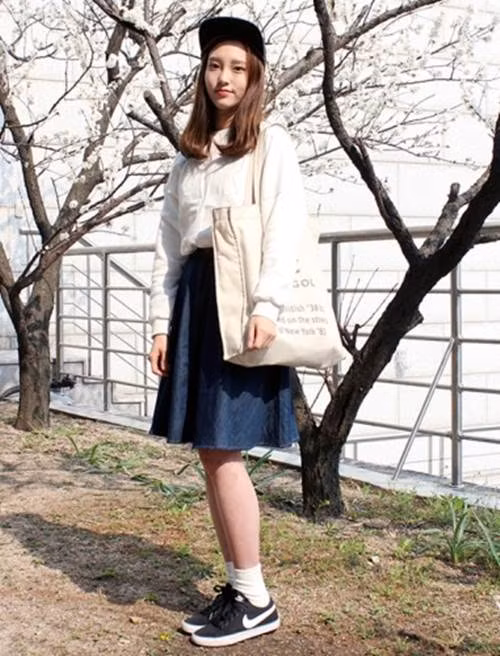 Ngam khong chan thoi trang toi truong cua nu sinh Han-Hinh-5