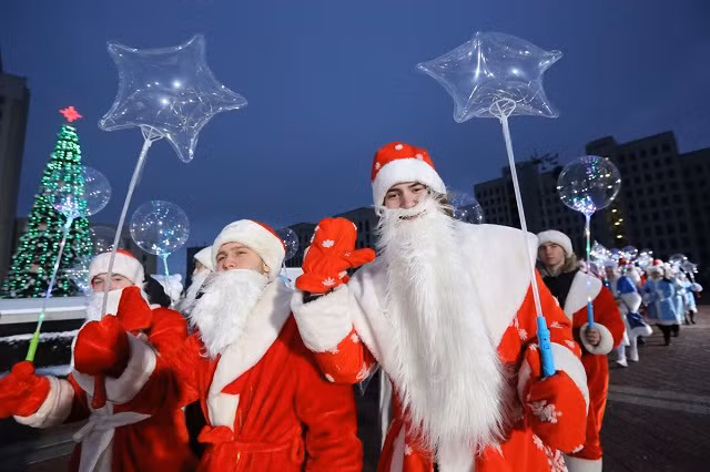 Mừng Giáng sinh ở Belarus.