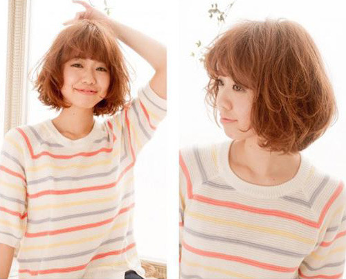 Kiểu xoăn rối này sẽ khắc phục nhược điểm trên khuôn mặt cho nữ chủ nhân. kiểu tóc