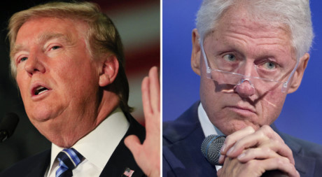 Ông Trump và cựu Tổng thống Bill Clinton Ong Trump va cuu Tong thong Bill Clinton