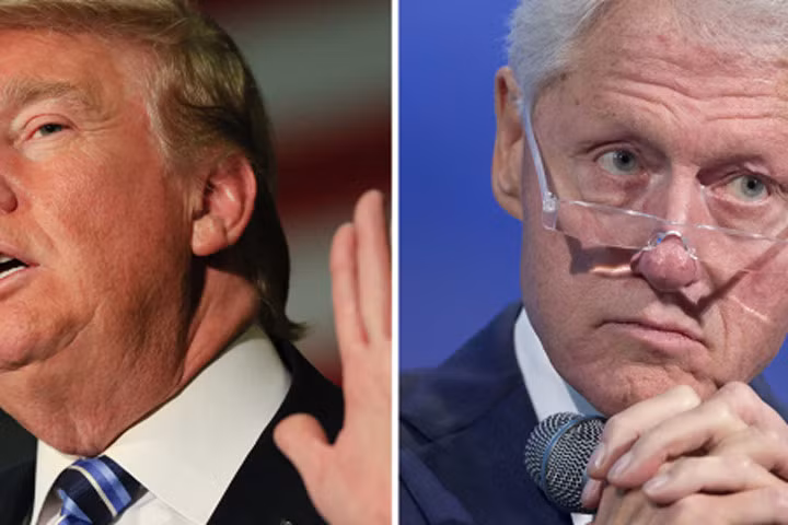 Ông Trump và cựu Tổng thống Bill Clinton "đại chiến" trên Twitter