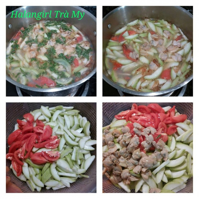 Thơm ngọt canh ngao nấu bầu cả nhà ăn là Thơm ngọt canh ngao nấu bầu cả nhà ăn là