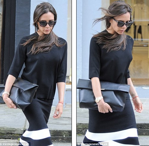 Victoria Beckham điệu đà như thiếu nữ ra phố