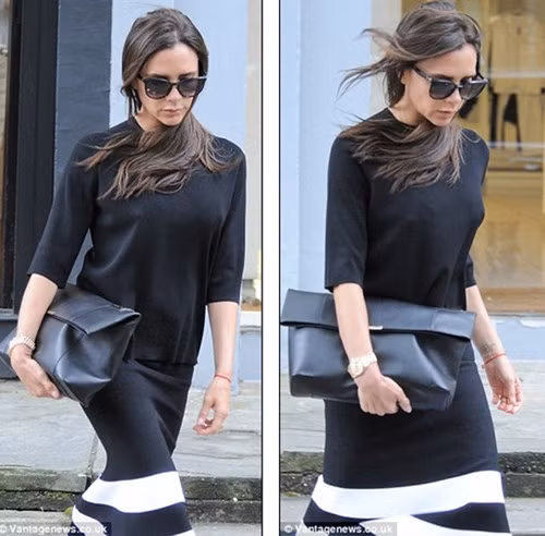 Victoria Beckham điệu đà như thiếu nữ ra phố