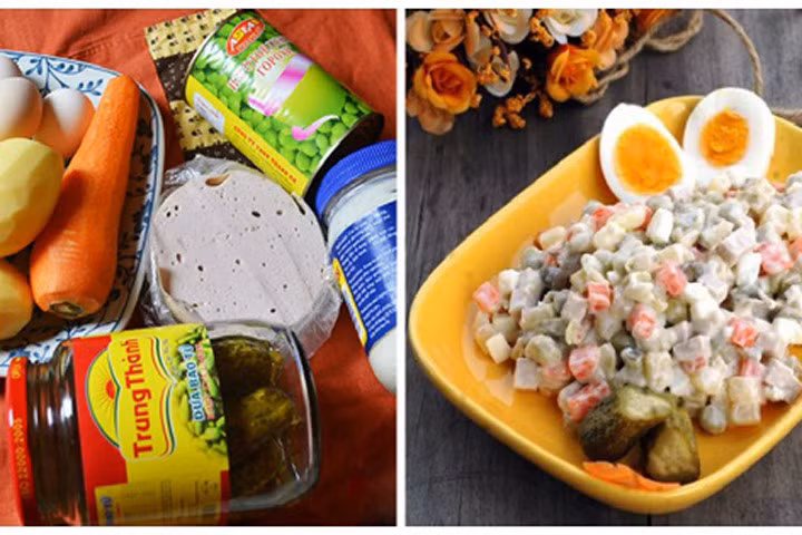 Cách làm món salad Nga truyền thống chuẩn vị tại nhà