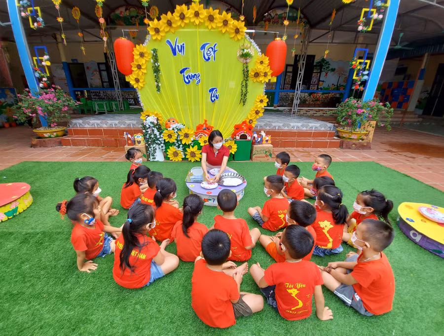 Đối với bậc học mầm non, trẻ luôn trở thành trung tâm của các hoạt động giáo dục.