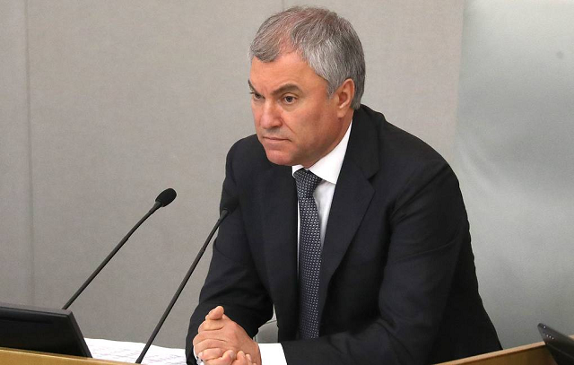 Chủ tịch Hạ viện Nga Vyacheslav Volodin.