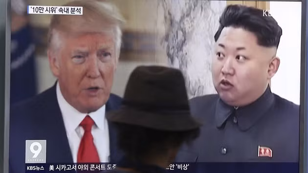 Tổng thống Mỹ Donald Trump và Nhà lãnh đạo Triều Tiên Kim Jong un