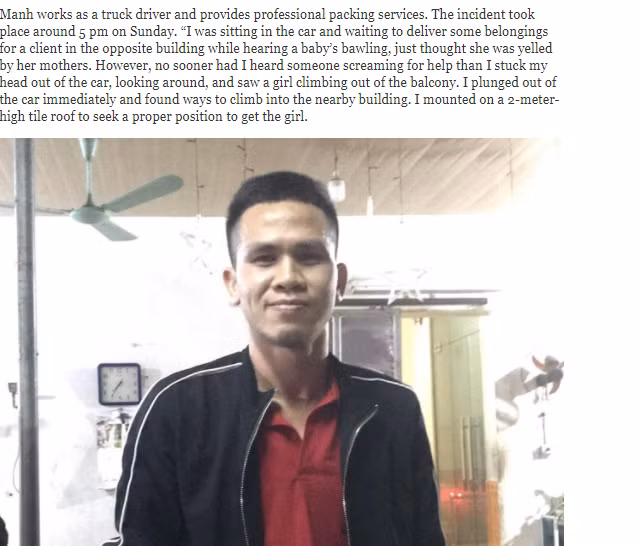 Chân dung anh Mạnh được tờ Knowinsider đăng tải.