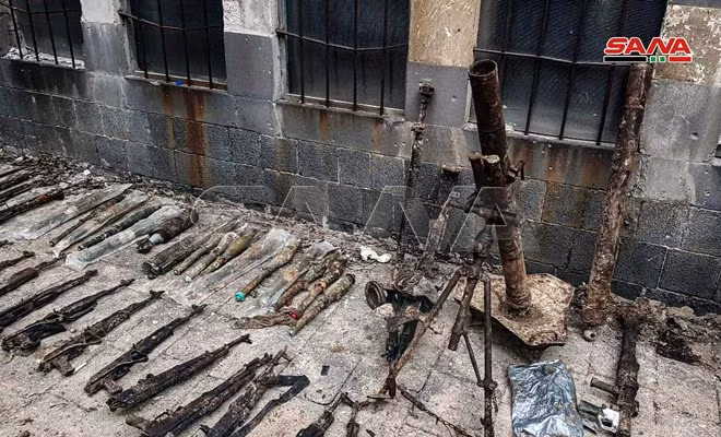 Cận cảnh kho vũ khí lớn của khủng bố được Syria phát hiện ảnh 2