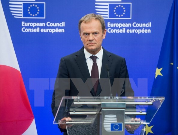 Chủ tịch Hội đồng châu Âu Donald Tusk. (Nguồn: EPA/TTXVN)
