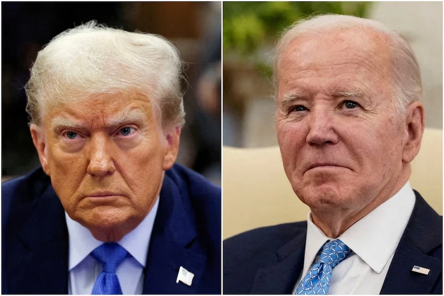 Ông Donald Trump và Tổng thống Joe Biden.