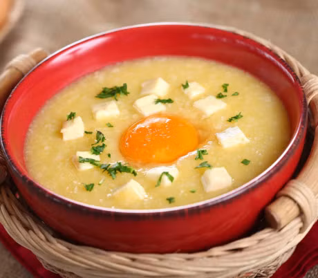 Nau chao trung ga thom ngon, bo duong cho bua sang hap dan tat ca moi nguoi - Anh 2