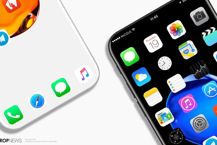 Xuất hiện thiết kế iPhone 8 không viền màn hình