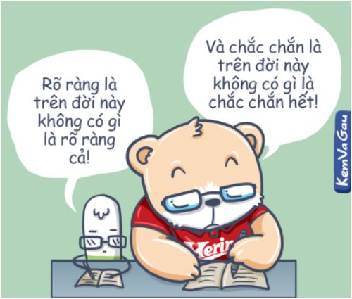 Triết lý ngộ nghĩnh của Kem và Gấu