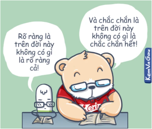 Triết lý ngộ nghĩnh của Kem và Gấu