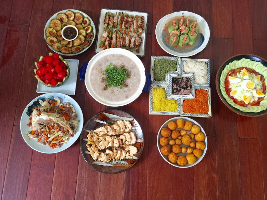 thực đơn, bữa tiệc, 300.000, 10 món, bày biện, món ngon