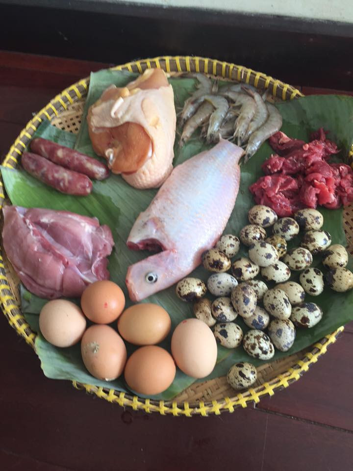 thực đơn, bữa tiệc, 300.000, 10 món, bày biện, món ngon