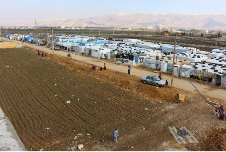 Trại tị nạn ở thung lũng Bekka, Lebanon. Ảnh:IB Times