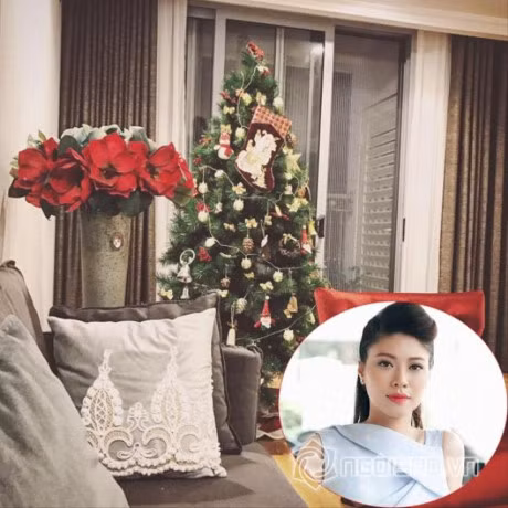 Ron rang khong khi giang sinh trong tung nha Sao Viet - Anh 28