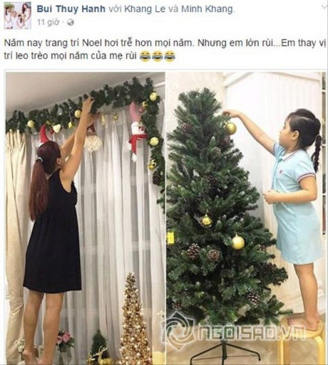 Rộn ràng không khí giáng sinh trong từng nhà Sao Việt - Ảnh 30 Ron rang khong khi giang sinh trong tung nha Sao Viet - Anh 30