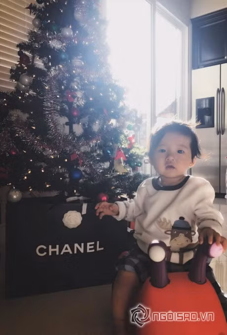 Ron rang khong khi giang sinh trong tung nha Sao Viet - Anh 5