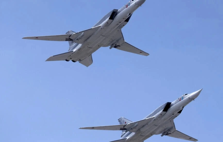 Máy bay ném bom Tu-22M3 của Nga. (Ảnh: Reuters)