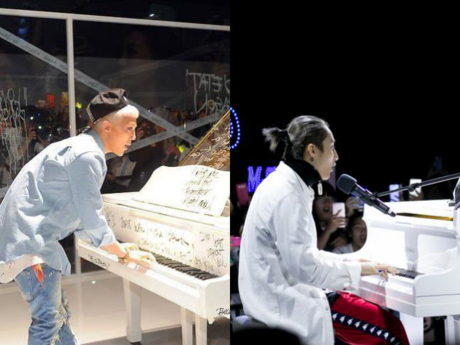 Sơn Tùng M-TP bị nghi vay mượn ý tưởng từ MV của G-Dragon để làm sân khấu họp fan - Ảnh 3 Son Tung M-TP bi nghi vay muon y tuong tu MV cua G-Dragon de lam san khau hop fan - Anh 3