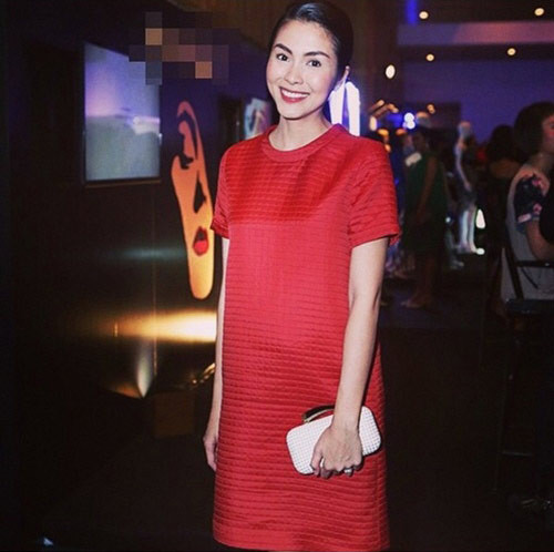 Hình ảnh: Tăng Thanh Hà lộ ảnh xinh đẹp trong thời kỳ mang thai số 9