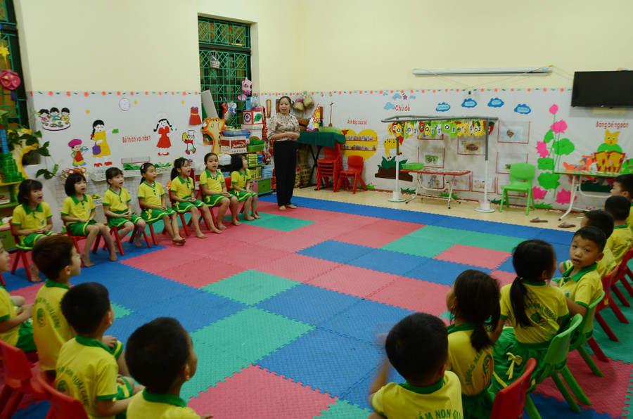 Một giờ học của cô và trò Trường Mầm non Quài Cang, huyện Tuần Giáo. Một giờ học của cô và trò Trường Mầm non Quài Cang, huyện Tuần Giáo.